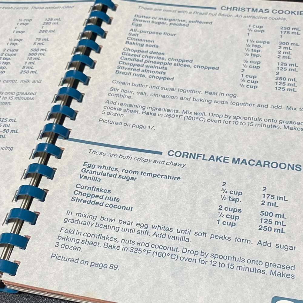 Jean Pare Company's Coming Cookies spiral bound Cookbook